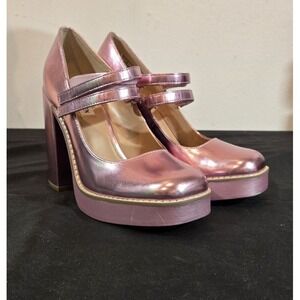 Steve Madden Pink Mary Jane Plarform Shoes